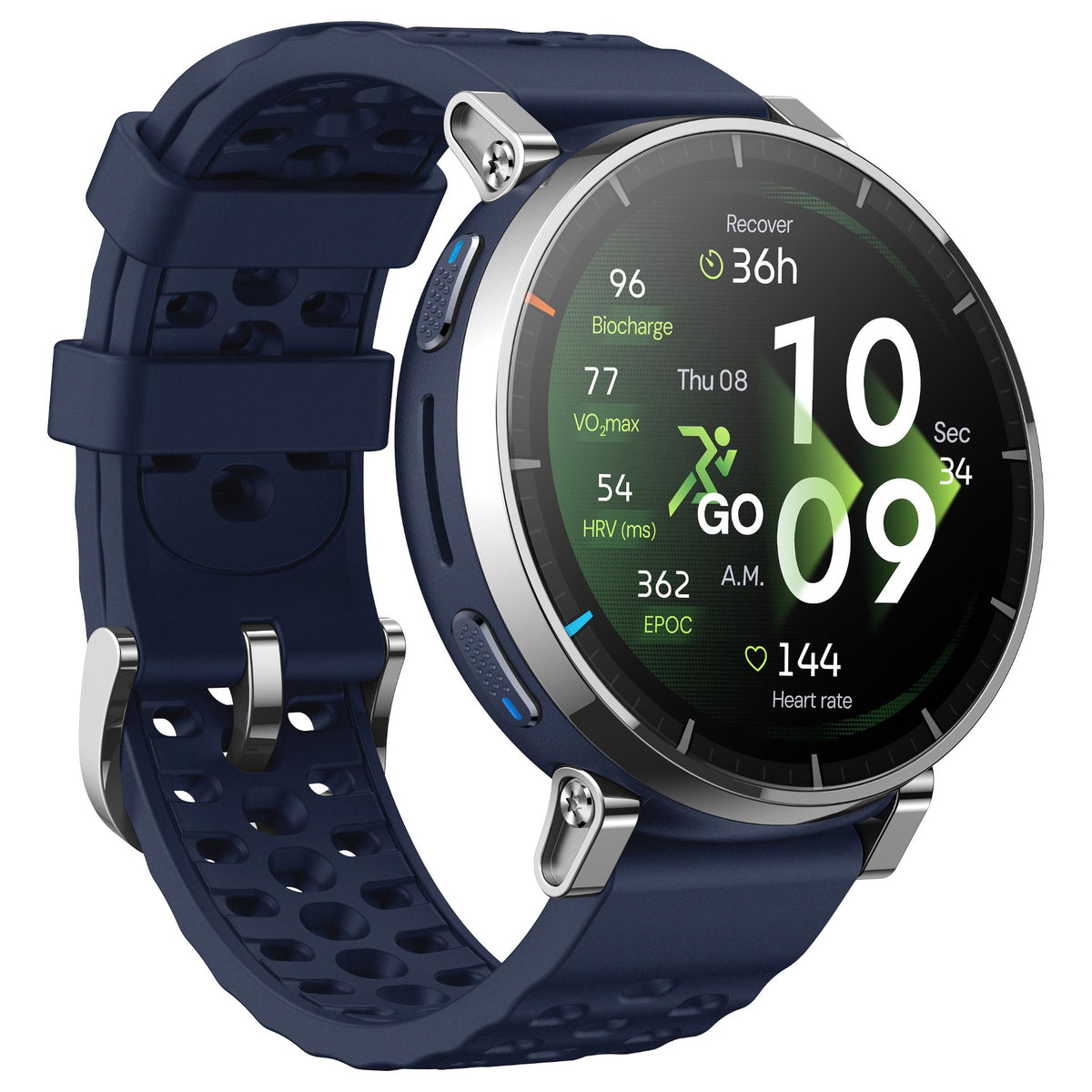 Amazfit Active 3 Premium Dark Blue Smartwatch HYROX-Modus