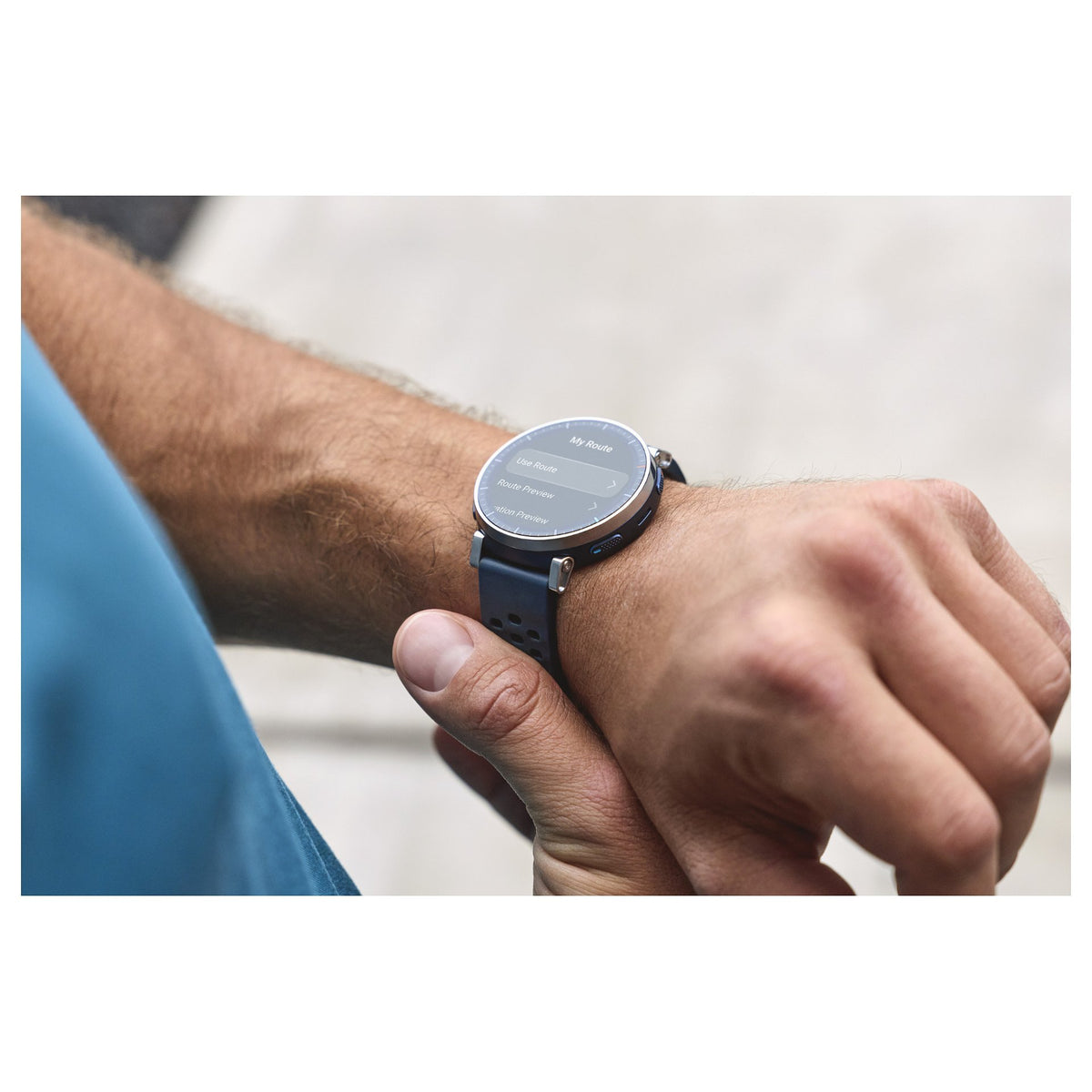 Amazfit Active 3 Premium Dark Blue Smartwatch HYROX-Modus