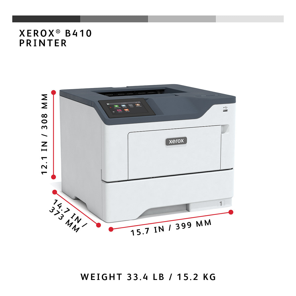 Xerox B410 Laserdrucker s/w