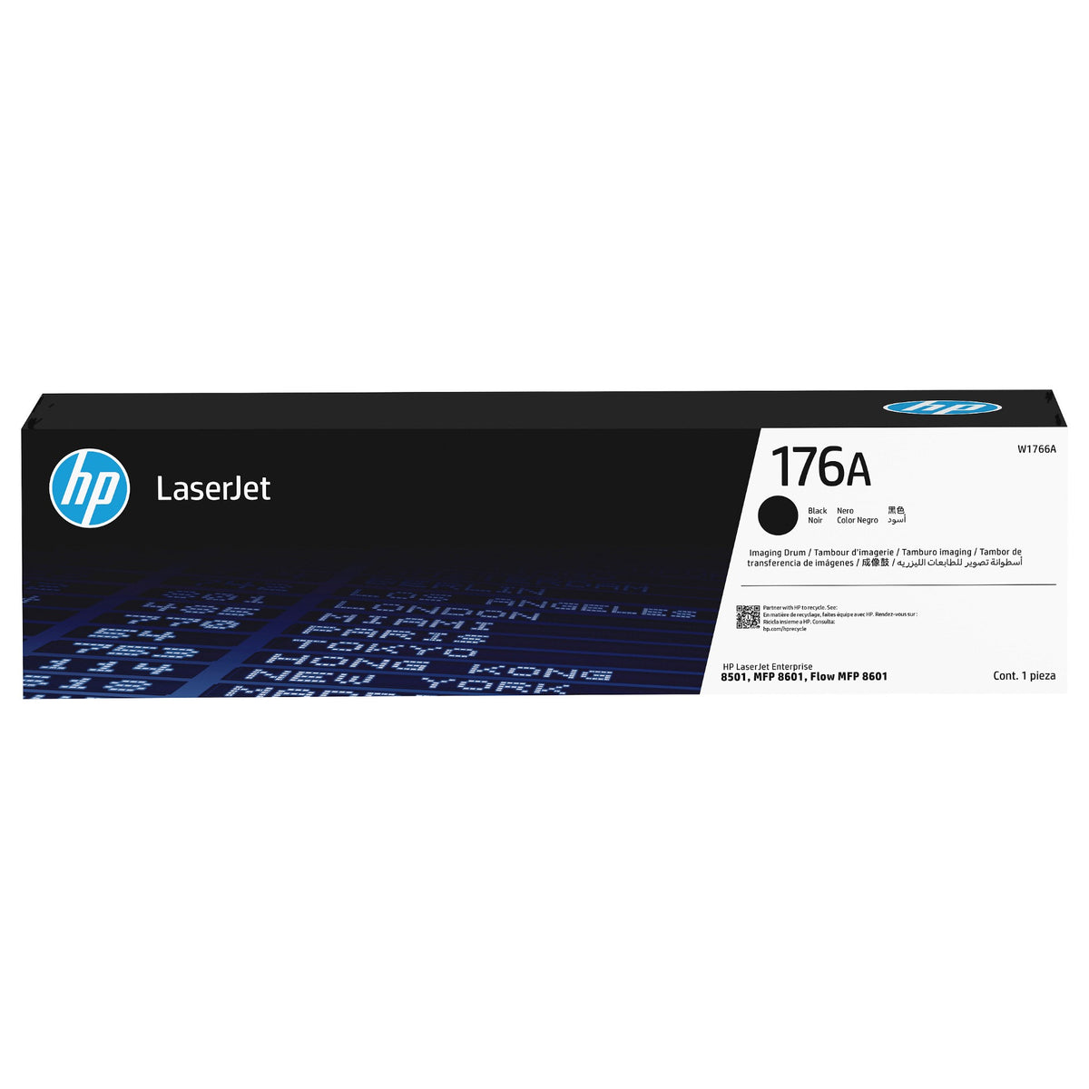 HP 176A - Schwarz - original - Box - Trommeleinheit - fr P/N: 9S187A#ABH, 9S187A#ABN, 9S187A#AKH, AJ7J3A#B19, AQ1E3A#ABG, AQ1E3A#ABH, AQ1E3A#BAZ