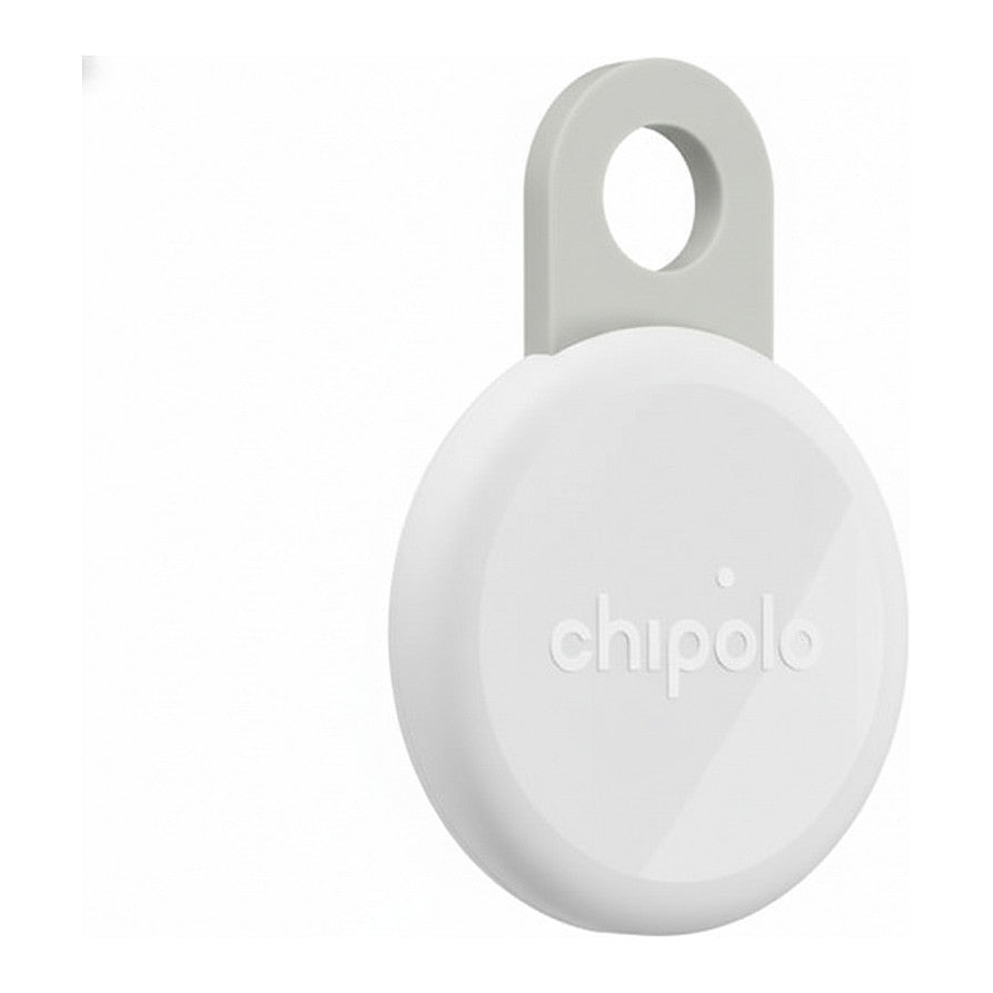 Chipolo LOOP – Rechargeable tracking tag compatible with Apple Find My on iPhone (Chalk)