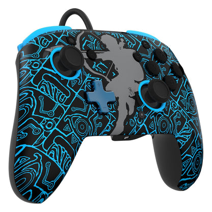 PDP Rematch GLOW Sheikah Shoot kabelgebundener Controller für die Nintendo Switch