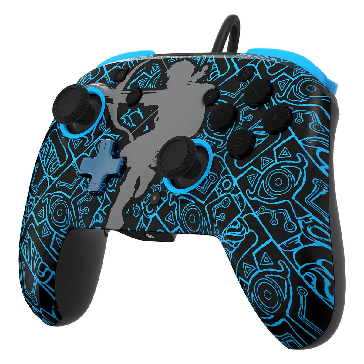 PDP Rematch GLOW Sheikah Shoot kabelgebundener Controller für die Nintendo Switch