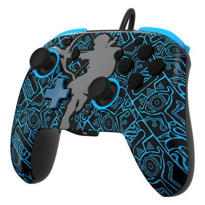 PDP Rematch GLOW Sheikah Shoot kabelgebundener Controller für die Nintendo Switch