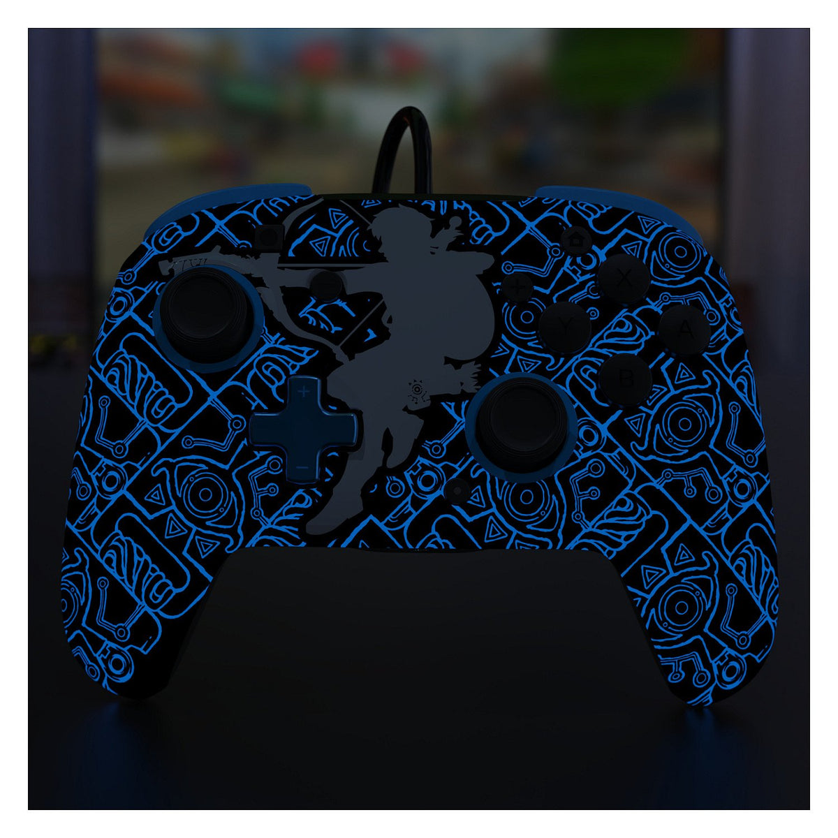 PDP Rematch GLOW Sheikah Shoot kabelgebundener Controller für die Nintendo Switch