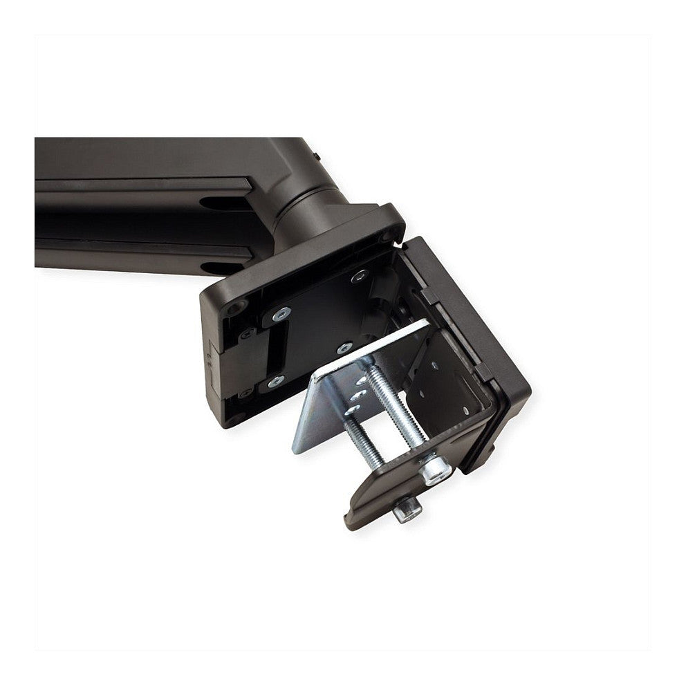 ROLINE LCD-Doppelarm, Tischmontage, Gasfeder, je 5 Gelenke, bis 35 Zoll, bis 2x 15 kg