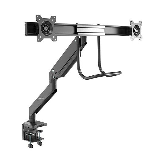 STARTECH.COM Dual Monitor Arm - Synced Height Adjustment - Grommet/Desk Clamp - Easy-Grip Handle - VESA 75x75 100x100