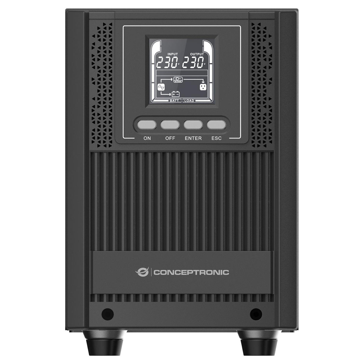 CONCEPTRONIC USV 2000VA/1800W/4xSchuko/USB/+ Online Tower sw