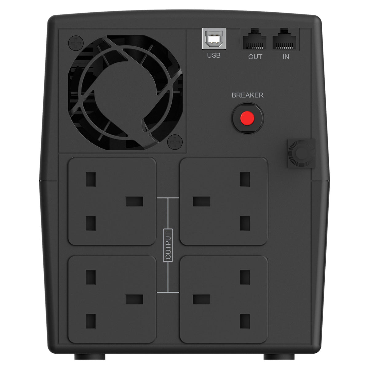 CONCEPTRONIC USV 1200VA/720W/4xUK/HID USB/RJ45in/Out/AVR sw