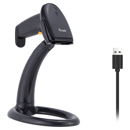 Equip 1D-Barcodescanner USB+Halter schwarz