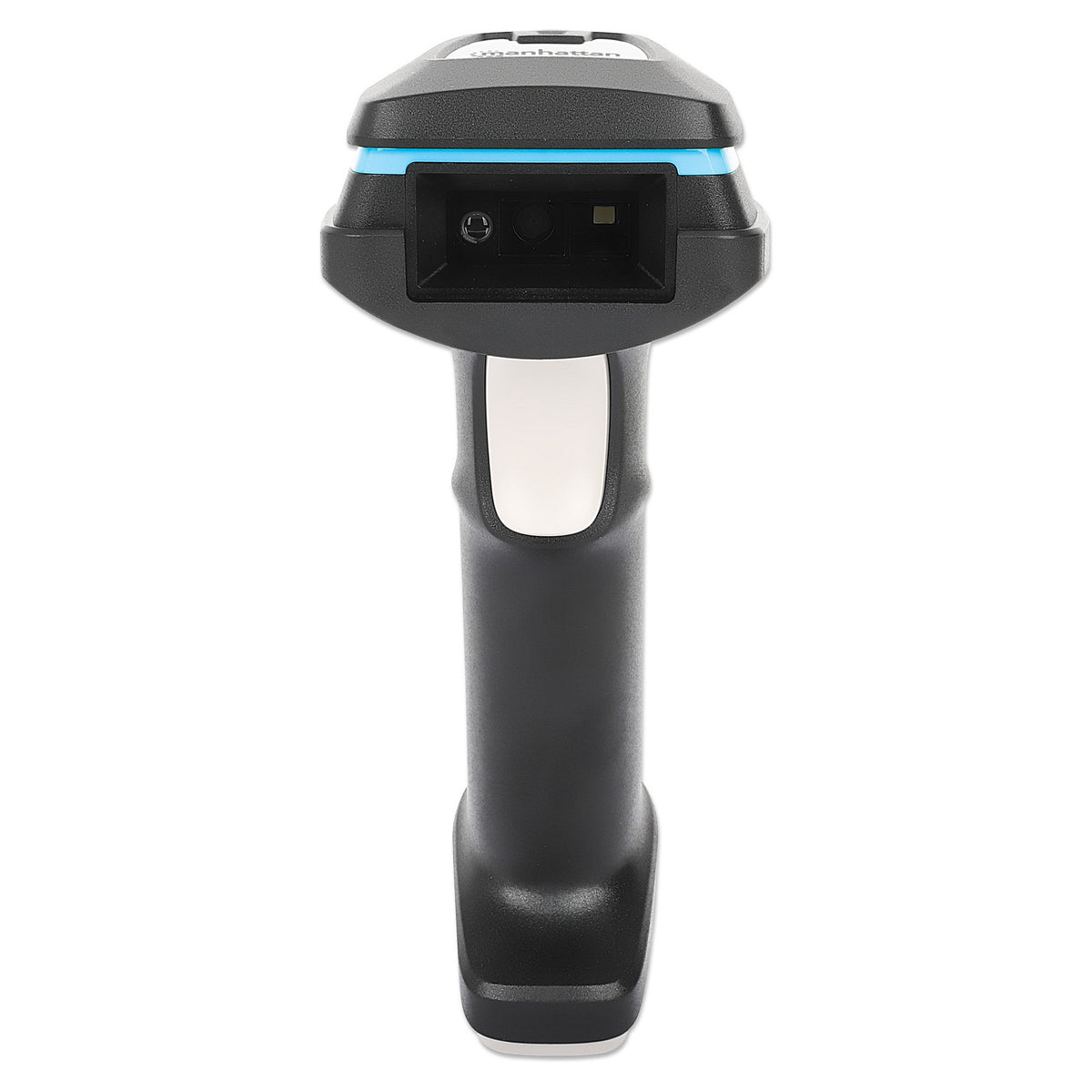 MANHATTAN Kabelloser 2D Long Range LED-Barcodescanner Wireless 4.2 und 2,4 GHz USB-A-Nanoempfänger