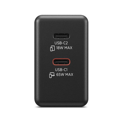 N Lenovo Dual USB-C 65W GaN Charger Black EU