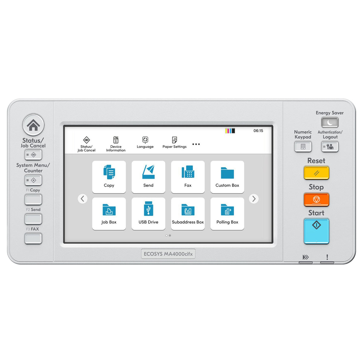 Kyocera ECOSYS MA4000cifx (grau/schwarz, USB, LAN, Scan, Kopie, Fax, HyPAS , Duplex (Druck), Duplex (Scan))