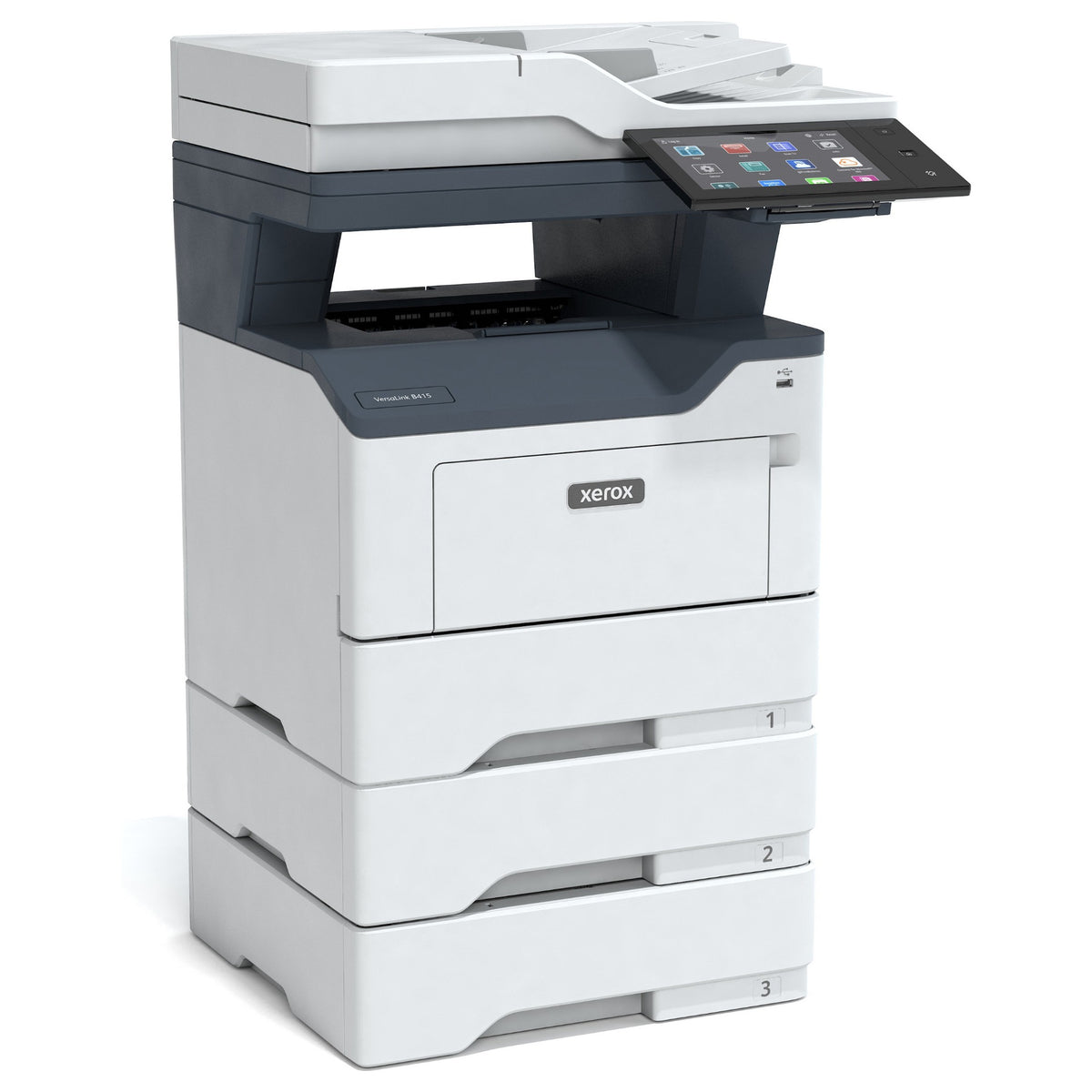 Xerox VersaLink B415DN (grau/blau, USB, LAN, Scan, Kopie, Fax, Duplex (Druck), Duplex (Scan))