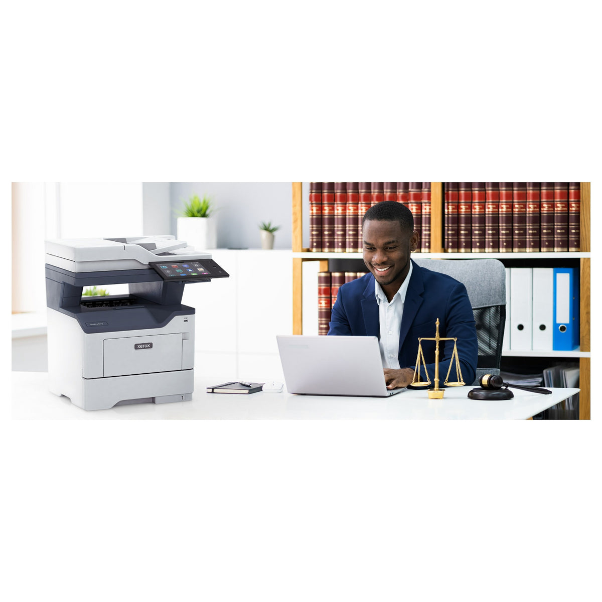 Xerox VersaLink B415DN (grau/blau, USB, LAN, Scan, Kopie, Fax, Duplex (Druck), Duplex (Scan))