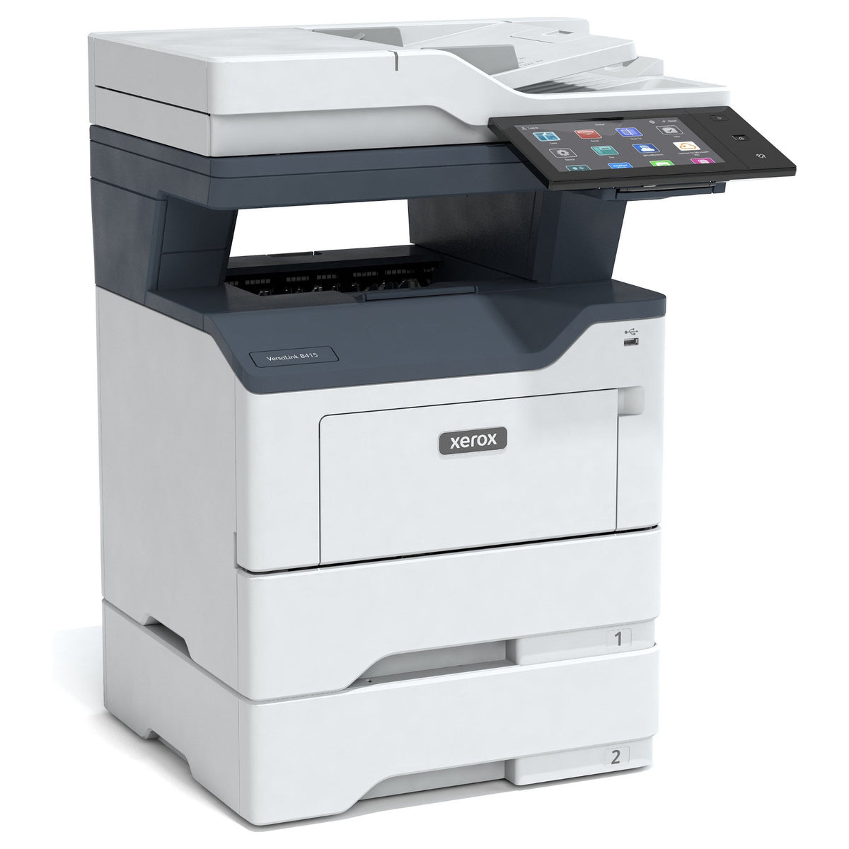 Xerox VersaLink B415DN (grau/blau, USB, LAN, Scan, Kopie, Fax, Duplex (Druck), Duplex (Scan))