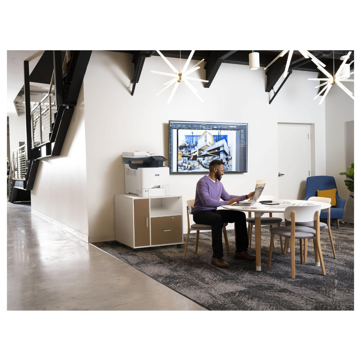 Xerox VersaLink C625DN (grau/blau, USB, LAN, Scan, Kopie, Fax, Duplex (Scan))
