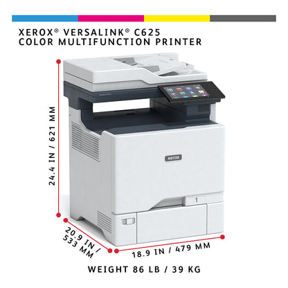 Xerox VersaLink C625DN (grau/blau, USB, LAN, Scan, Kopie, Fax, Duplex (Scan))