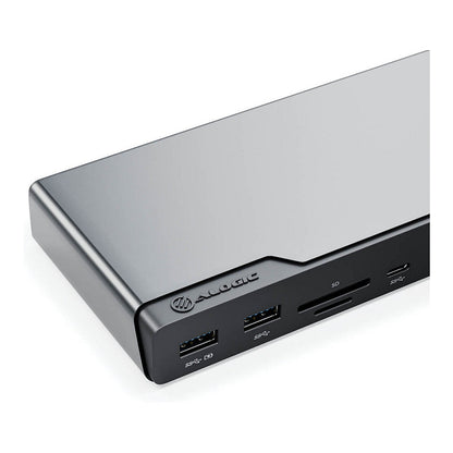 Alogic 14-in-1 USB-C PD DV4 Quad Display Docking Station Space Gr