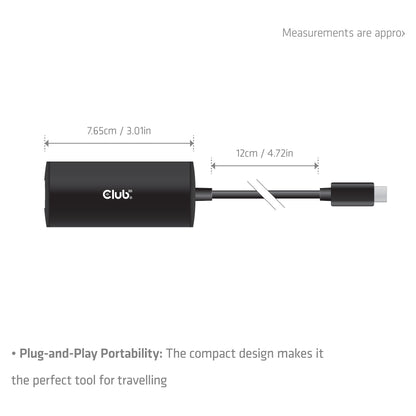 Club3D Adapter USB-C > RJ45 10Gbps St/Bu retail