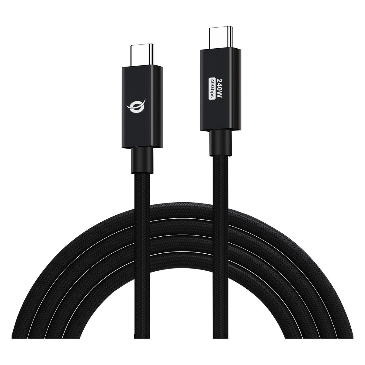 CONCEPTRONIC Kabel USB-C4.0->C 240W/PD3.1 40Gbs 1.20m sw