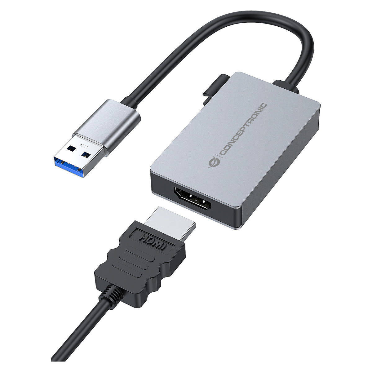 CONCEPTRONIC Adapter USB-A3.2->HDMI1.4 1080/60Hz 0.16m gr