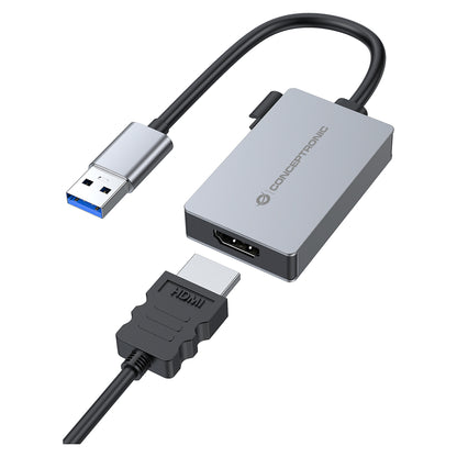 CONCEPTRONIC Adapter USB-A3.2->HDMI1.4 1080/60Hz 0.16m gr
