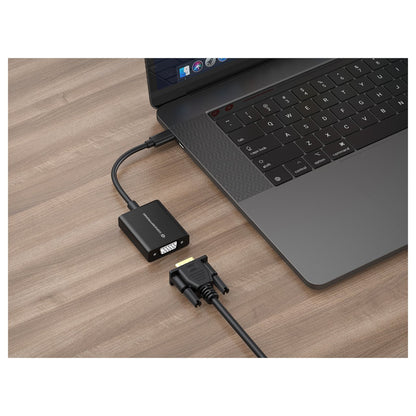CONCEPTRONIC Adapter USB-C3.2->VGA 1080/60Hz 0.10m sw