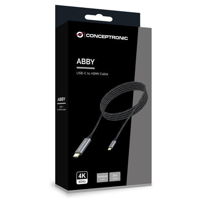 CONCEPTRONIC Adapter USB-C3.2->HDMI2.0 4K/60Hz 2.00m gr