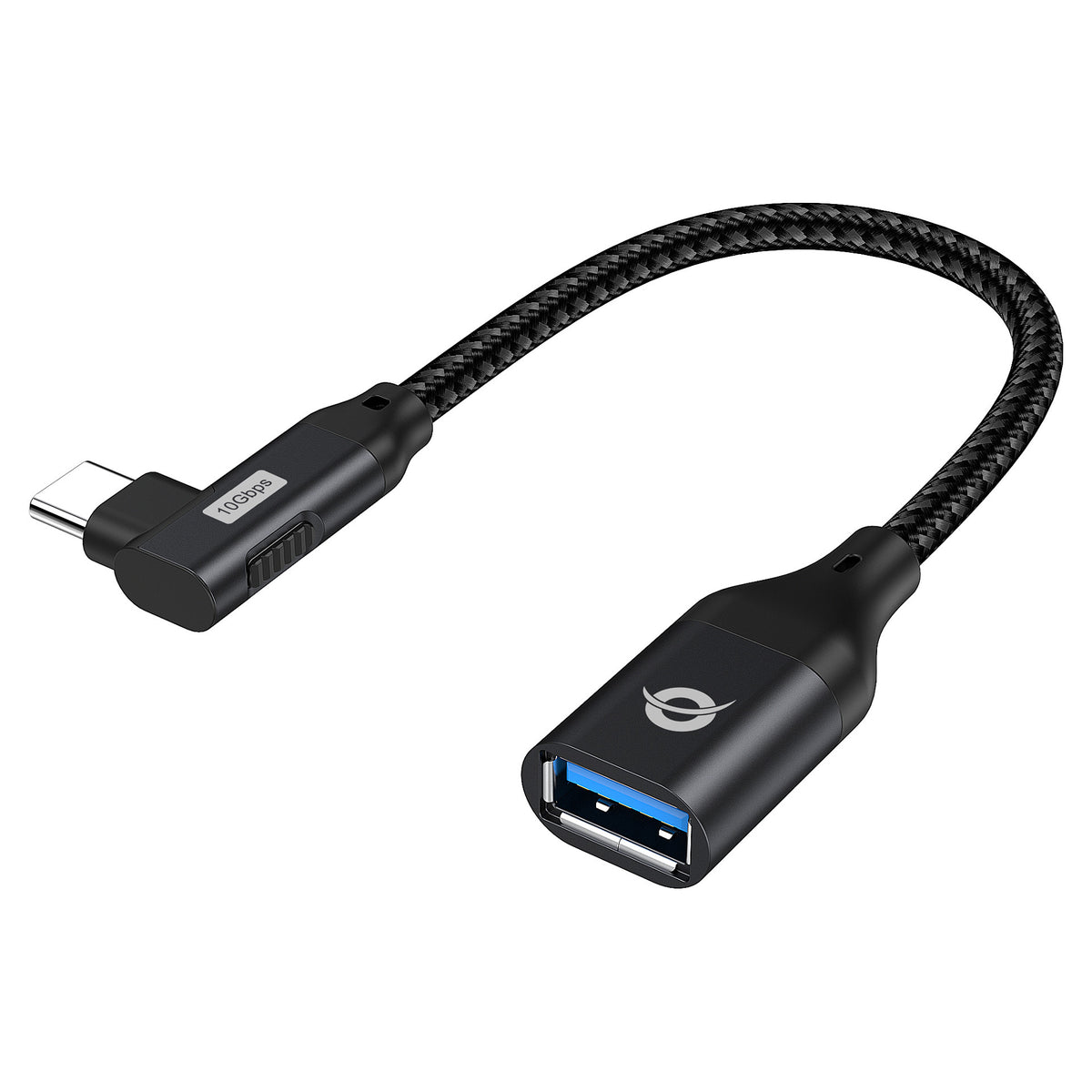 CONCEPTRONIC Adapter USB-C3.2 90°->USB-A3.0 10Gbs 0.15m sw