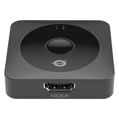 CONCEPTRONIC Switch 2-Port Bidir. 2xHDMI2.0 Bu/Bu schwarz