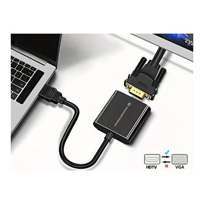 CONCEPTRONIC Adapter HDMI->VGA 1080/60Hz 0.25m sw