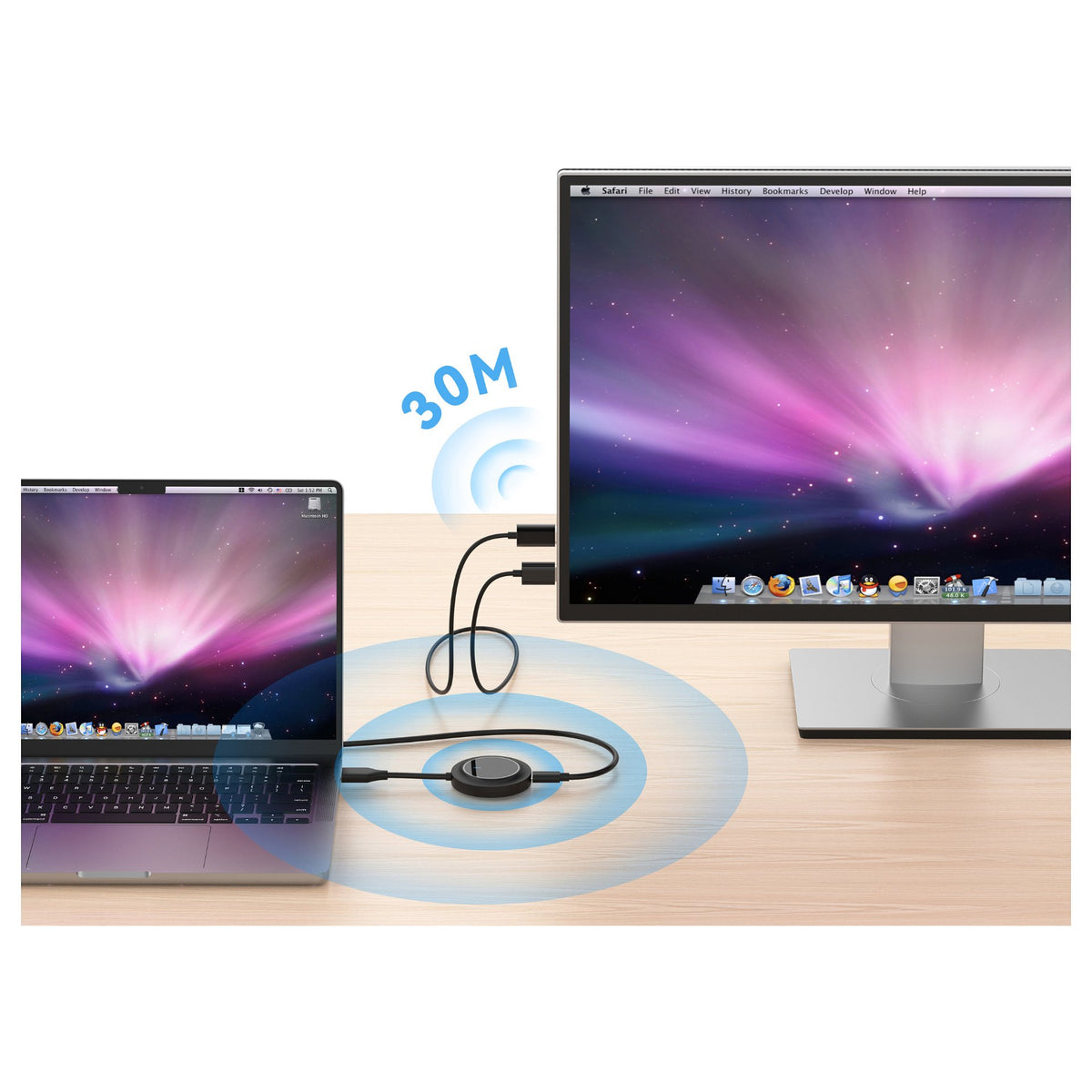 Adapter HDMI Wireless/Erweit. 1080P/60Hz 30m sw