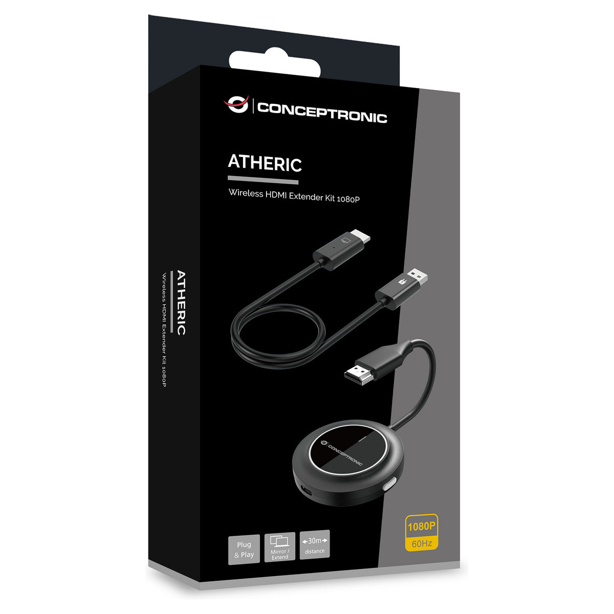 Adapter HDMI Wireless/Erweit. 1080P/60Hz 30m sw