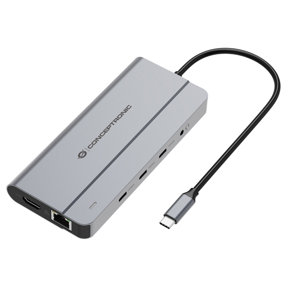 CONCEPTRONIC 10-1 Dock USB-C->HDMI/2xUSB-A/3xUSB-C/100WPD