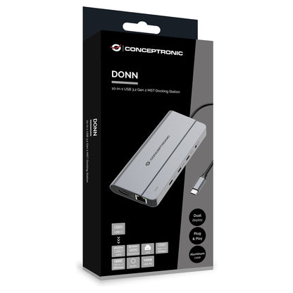 CONCEPTRONIC 10-1 Dock USB-C->HDMI/2xUSB-A/3xUSB-C/100WPD