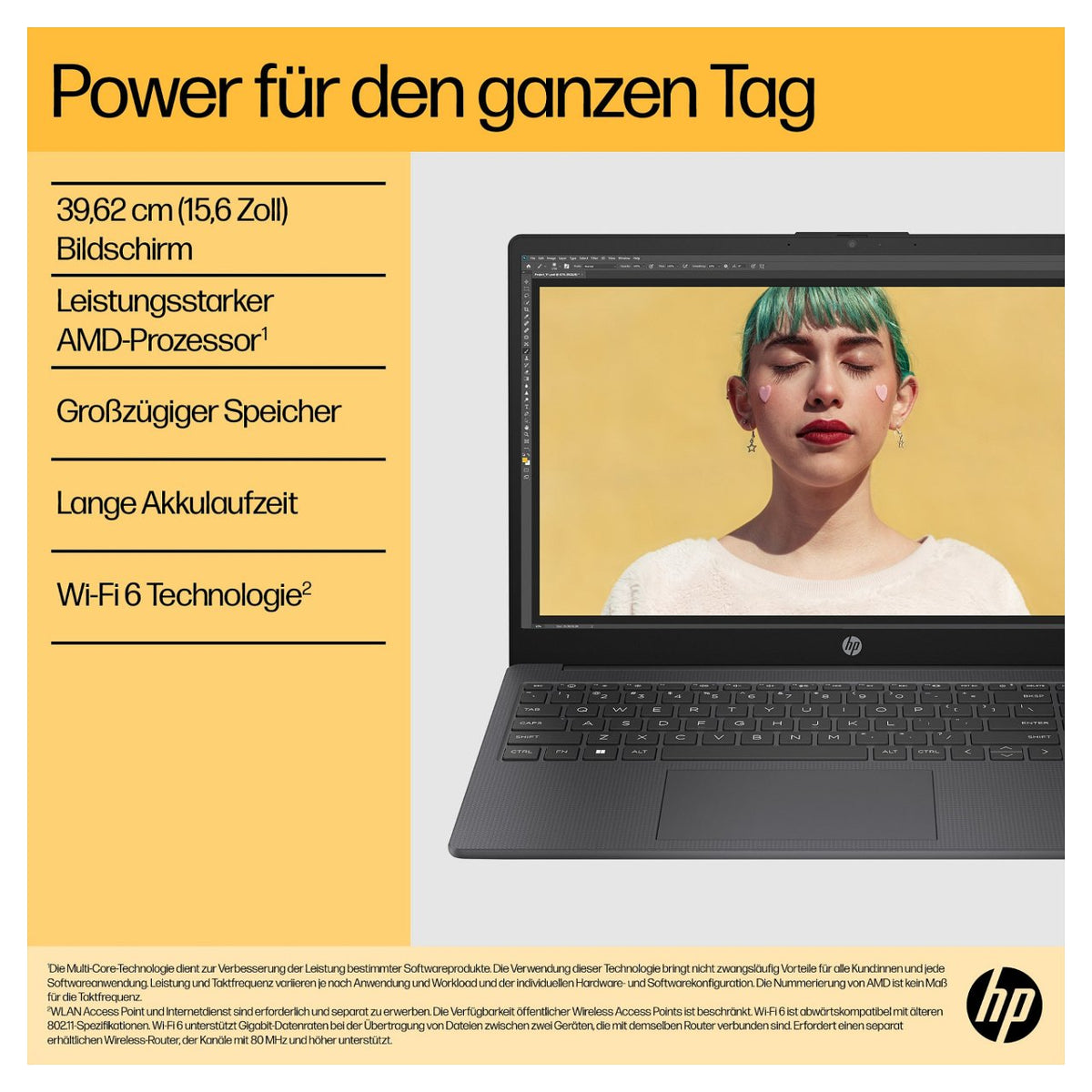 HP Laptop 15-fc0676ng RYZ7 7730U/16GB/1TBSSD/W11 Home Silver