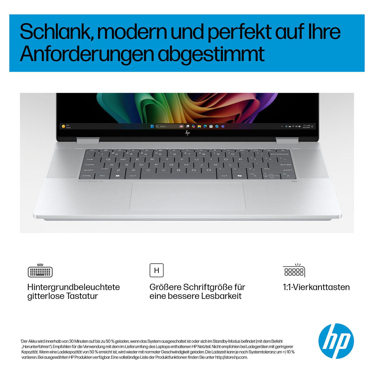HP OmniBook X Flip 16-as0156ng CU5 226V/16GB/512SSD/W11 Home Touch
