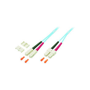 EFB-Elektronik Duplex Jumper SC-SC 50/125, OM3, LSZH, aqua, 3.0mm, 1m Hersteller: EFB Elektronik (O7413.1)