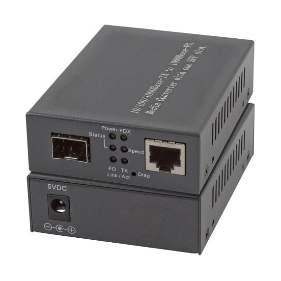 Media Konverter 1x100/1000Mbit Rj45,1 x Gigabit SFP Port