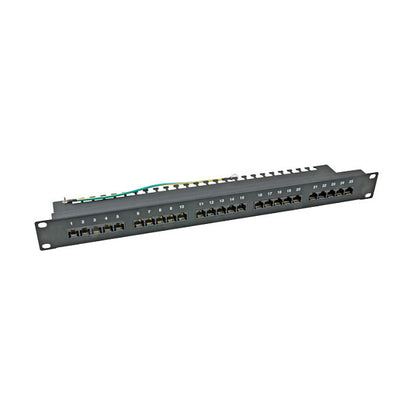 Patchpanel 25xRJ45 8/4 1HE ISDN, grau, Cat. 3