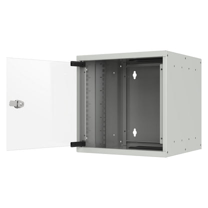 10" Wandgehäuse 9HE Tiefe 300mm 1-teilig RAL9010