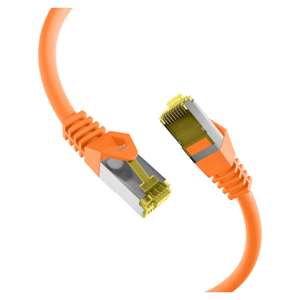 RJ45 Patchkabel Cat.6A S/FTP LSZH Cat.7 Rohkabel orange