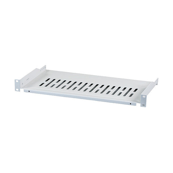 19" 1HE Fachboden,T=250 mm,max. 10 kg, RAL7035, grau