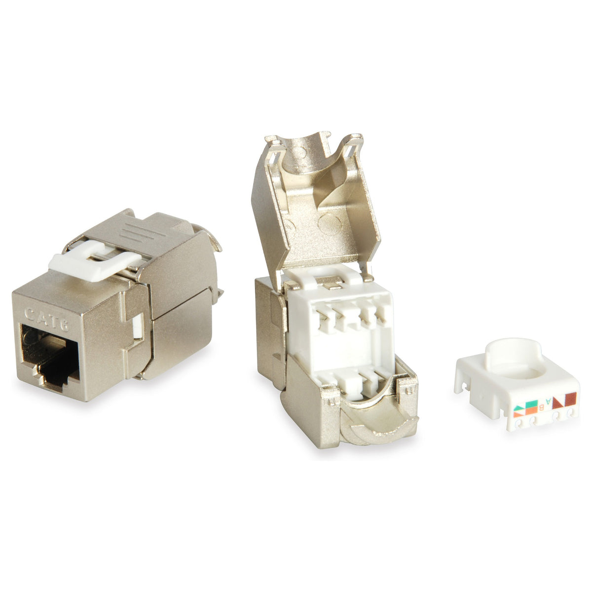 Keystone Jack geschirmt Cat6 LSA wzf.8Stk sil
