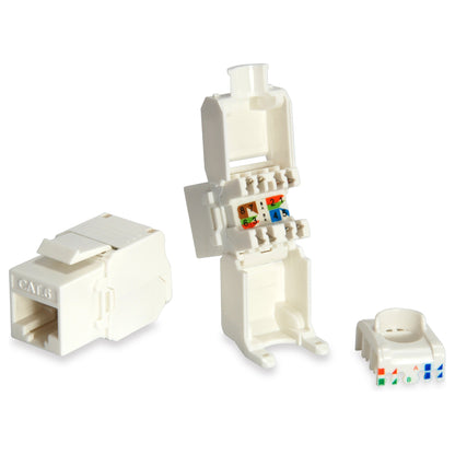 Keystone Jack ungeschirmt Cat6 LSA wzf.8Stk sw