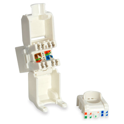 Keystone Jack ungeschirmt Cat6 LSA wzf.8Stk sw