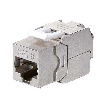 Keystone Buchse geschirmt Cat8.1 wzf.8Stk sil