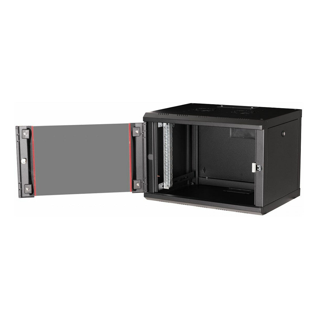 19" Netzwerkschrank Glastür PM 600x450mm 7HE schwarz