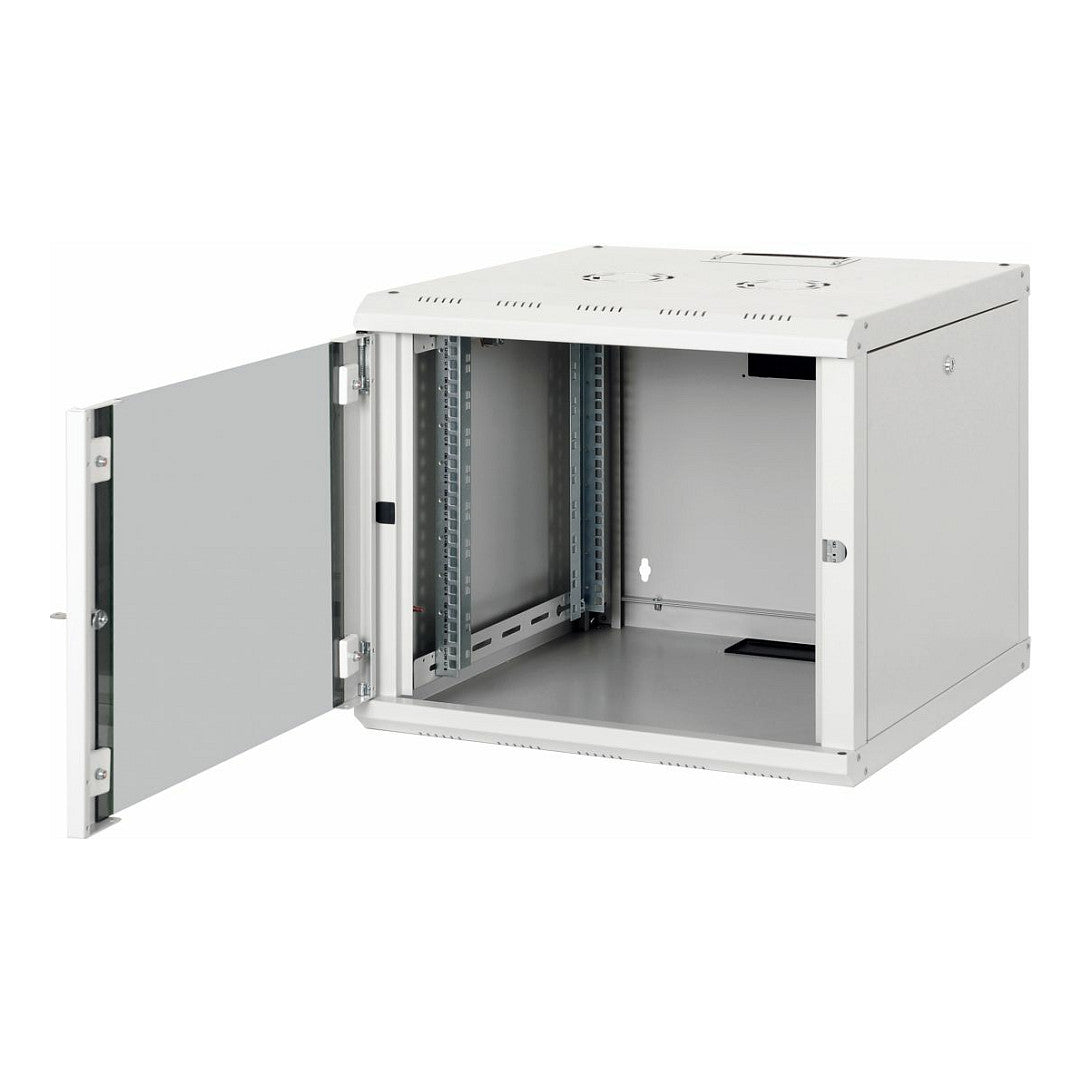 19" Netzwerkschrank Glastür PM 600x600mm 9HE grau